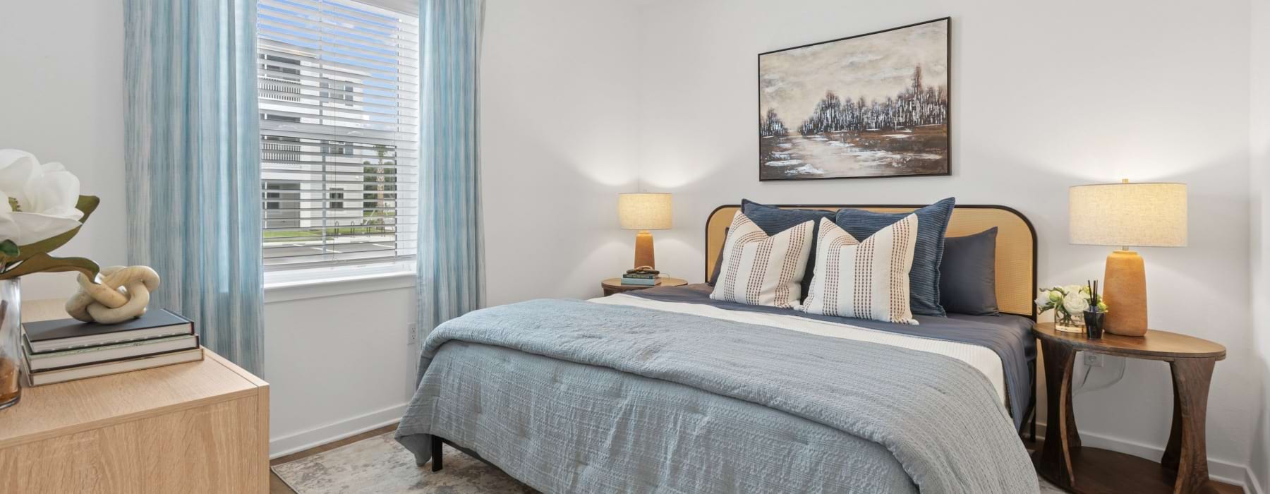 Spacious Bedroom with Ceiling Fan